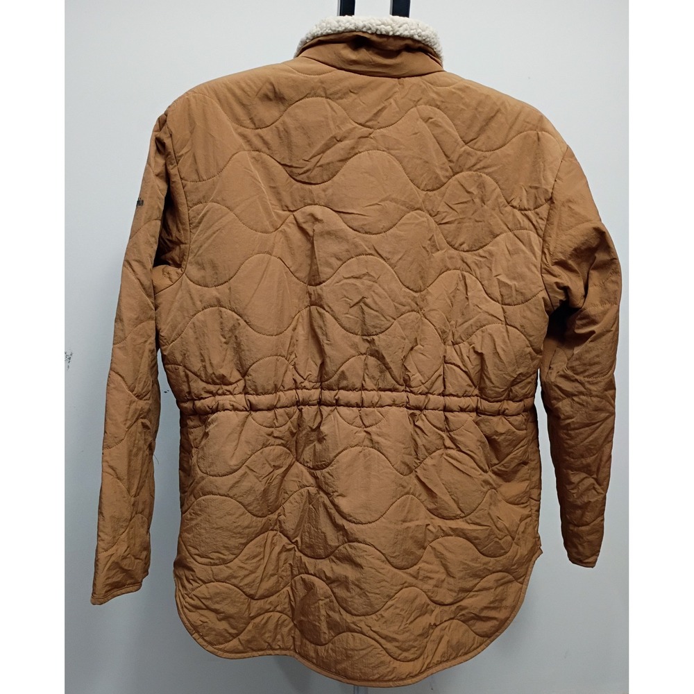Columbia Birchwood Quilted Sherpa Lined Jacket Brown WL6046 Womens Large - Picture 4 of 10